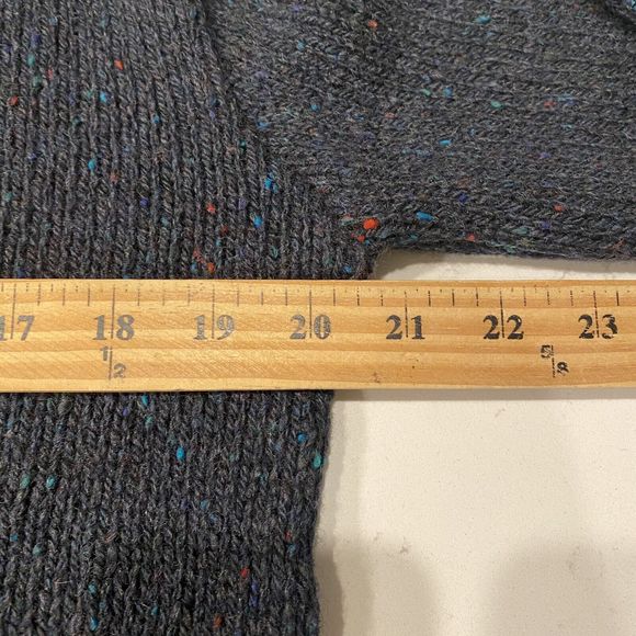 Pendleton Wool Sweater Men's M Navy Henley 2 Button Pullover Virgin USA VTG - Picture 6 of 7